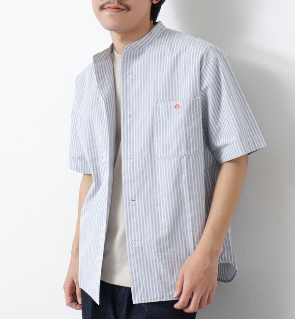 NOLLEY'S goodman「【DANTON/ダントン】BAND COLLAR SHIRT SS 25SS」|シャツ・ブラウス|