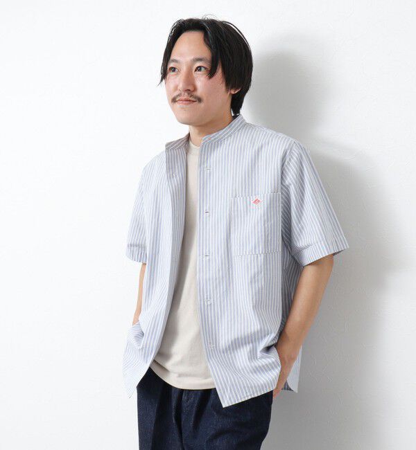 NOLLEY'S goodman「【DANTON/ダントン】BAND COLLAR SHIRT SS 25SS」|シャツ・ブラウス|