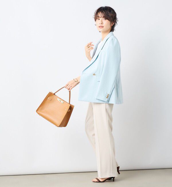 NOLLEY'S sophi「《セットアップ対応》ウォッシャブルライトドライシャンブレージャケット」|テーラードジャケット|