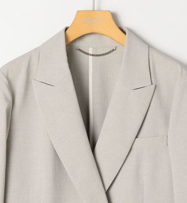 NOLLEY'S sophi「《セットアップ対応》ウォッシャブルライトドライシャンブレージャケット」|テーラードジャケット|