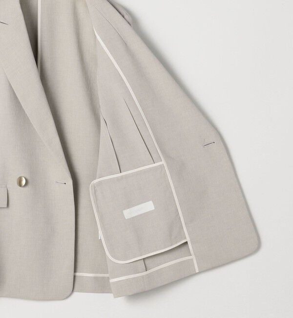 NOLLEY'S sophi「《セットアップ対応》ウォッシャブルライトドライシャンブレージャケット」|テーラードジャケット|