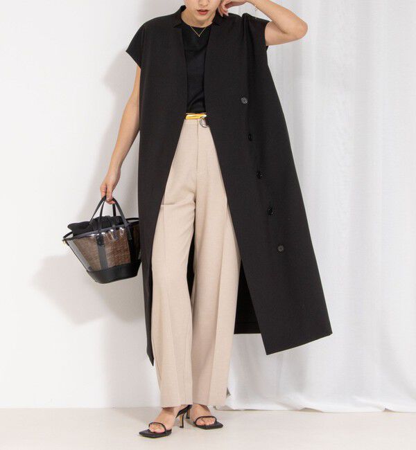 NOLLEY'S「【yosoyuki series】2wayコートワンピース」|ワンピース|ブラック