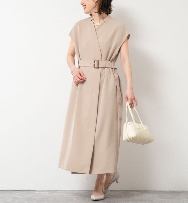 NOLLEY'S「【yosoyuki series】2wayコートワンピース」|ワンピース|グレーベージュ