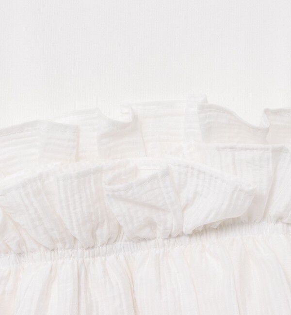 Rie Miller「フリル付き3WAYストレッチリブカットソー」|Tシャツ・カットソー|