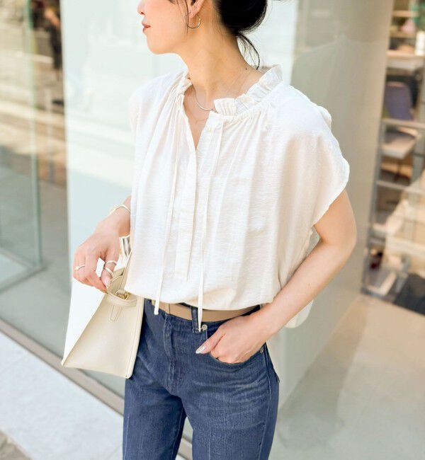 NOLLEY'S「フリル衿ブラウス」|シャツ・ブラウス|