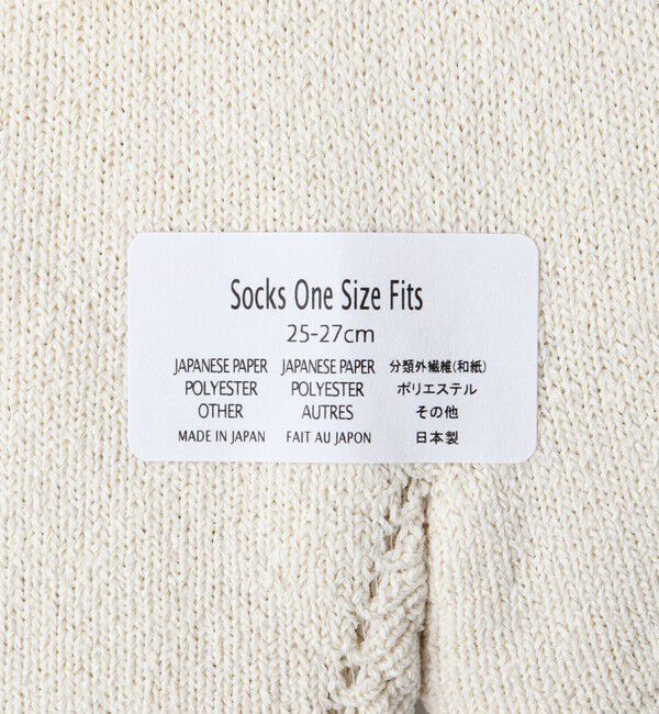 NOLLEY'S goodman「【ANONYMOUSISM/アノニマスイズム】WASHI セパレートパイルシューズイン」|ソックス|