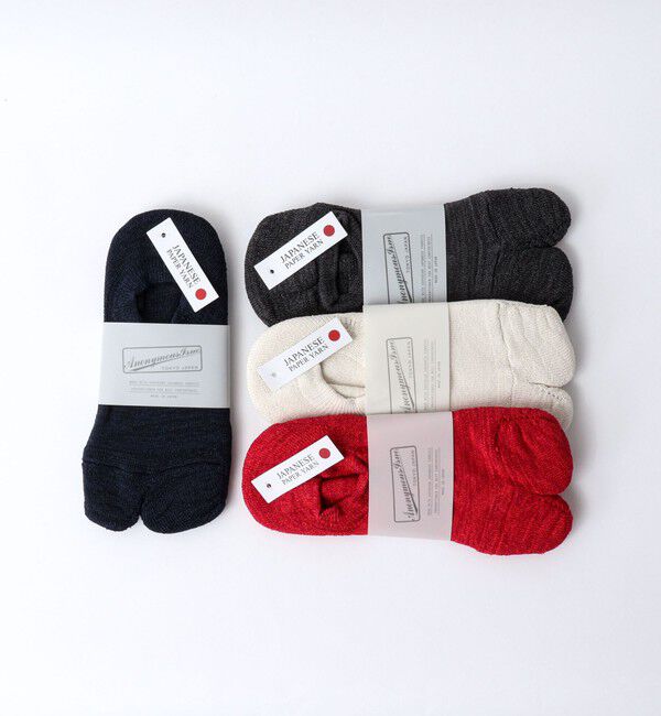 NOLLEY'S goodman「【ANONYMOUSISM/アノニマスイズム】WASHI セパレートパイルシューズイン」|ソックス|