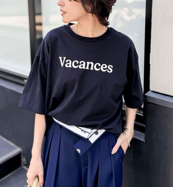 NOLLEY'S「Vacances Tシャツ」|Tシャツ・カットソー|ネイビー