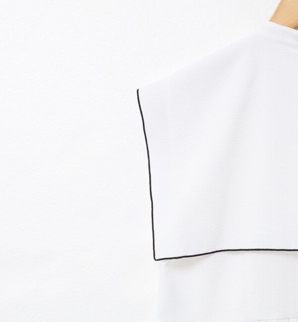 NOLLEY'S「ビッグカラーノースリーブブラウス」|シャツ・ブラウス|