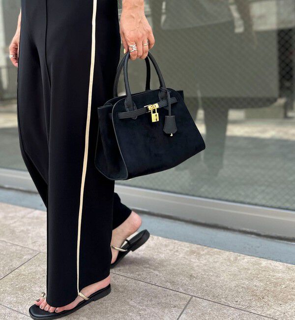 NOLLEY'S「【SINBONO/シンボノ】 スエードコンビトートバッグ」|トートバッグ|ブラック