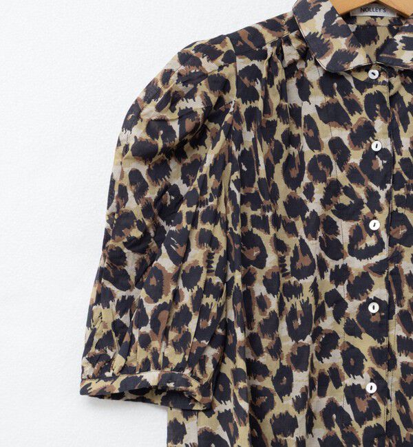 NOLLEY'S「《セットアップ対応》レオパードハーフスリーブシャツ」|シャツ・ブラウス|