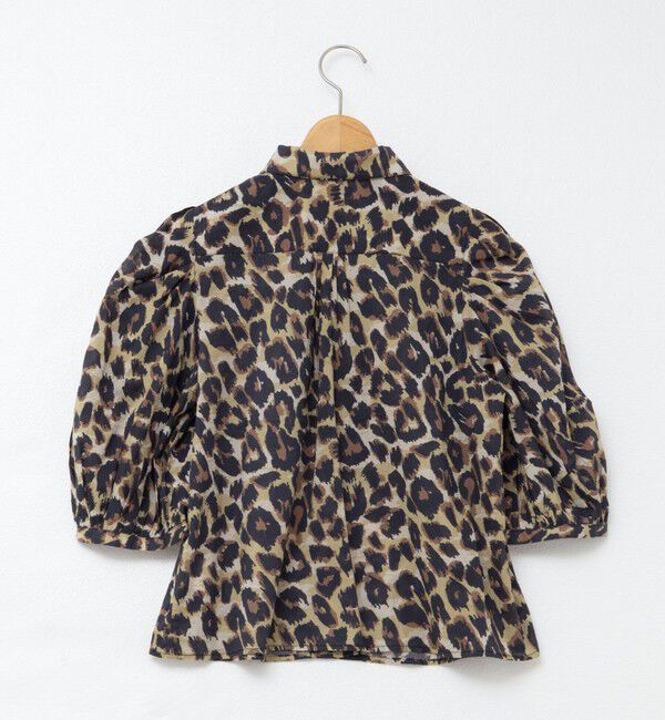 NOLLEY'S「《セットアップ対応》レオパードハーフスリーブシャツ」|シャツ・ブラウス|