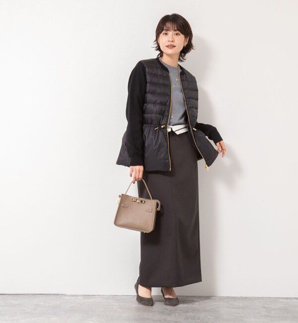 NOLLEY'S「【TAION/タイオン】別注ニットコンビダウンジャケット」|ダウン|