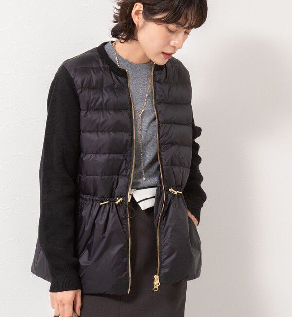 NOLLEY'S「【TAION/タイオン】別注ニットコンビダウンジャケット」|ダウン|