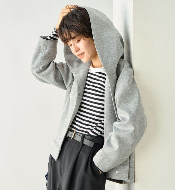 NOLLEY'S「《セットアップ対応》ウォッシャブルエアボールフードブルゾン」|ブルゾン・スタジャン|