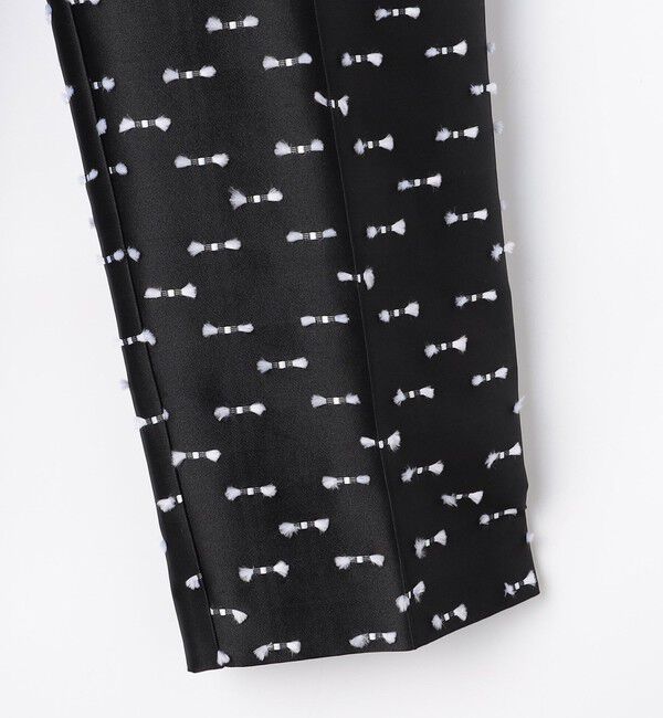 NOLLEY'S「《セットアップ対応》ウォッシャブルリボンジャガードタックテーパードパンツ」|その他|