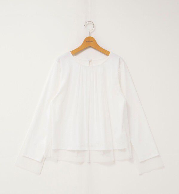NOLLEY'S「ウォッシャブルチュールレイヤード2WAYブラウス」|シャツ・ブラウス|