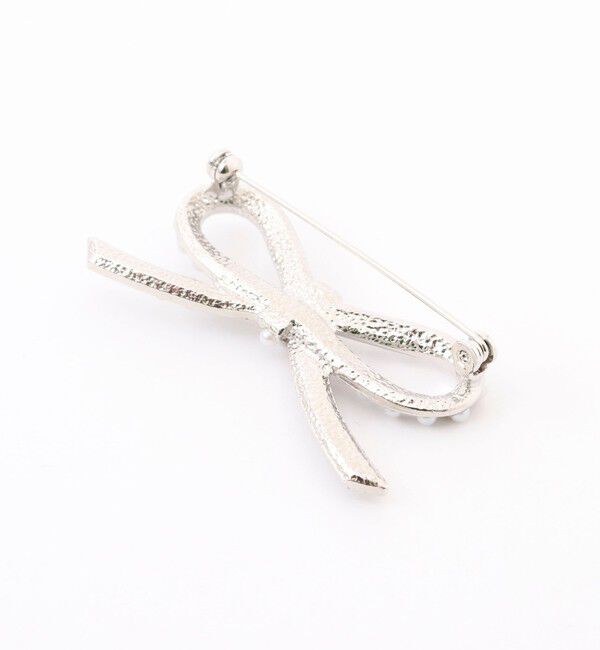 NOLLEY'S「【NOLLEYS goods】リボンパールブローチ」|ブローチ・コサージュ|