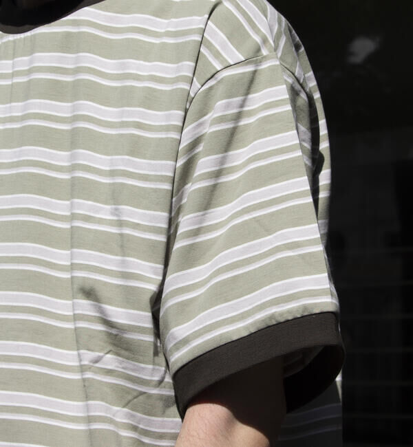 GLOSTER「【GLOSTER/グロスター】マルチボーダー リンガーTシャツ」|Tシャツ・カットソー|