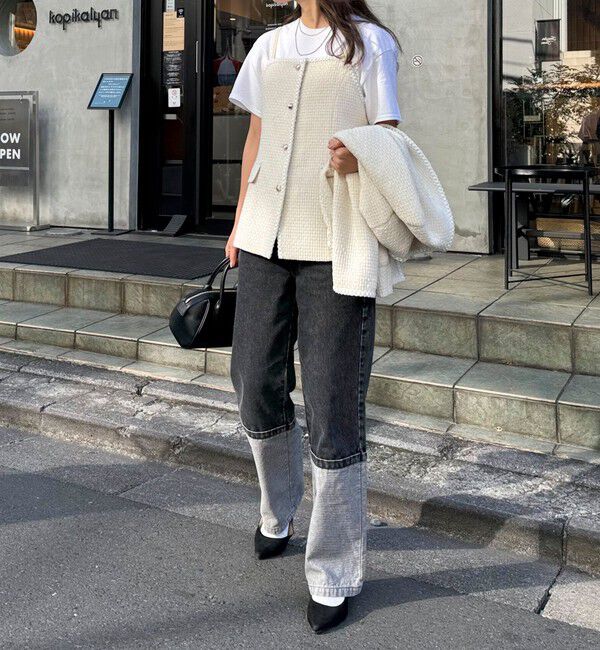 fredy emue「【入卒/セレモニー】ファンシーツィードビスチェ」|シャツ・ブラウス|