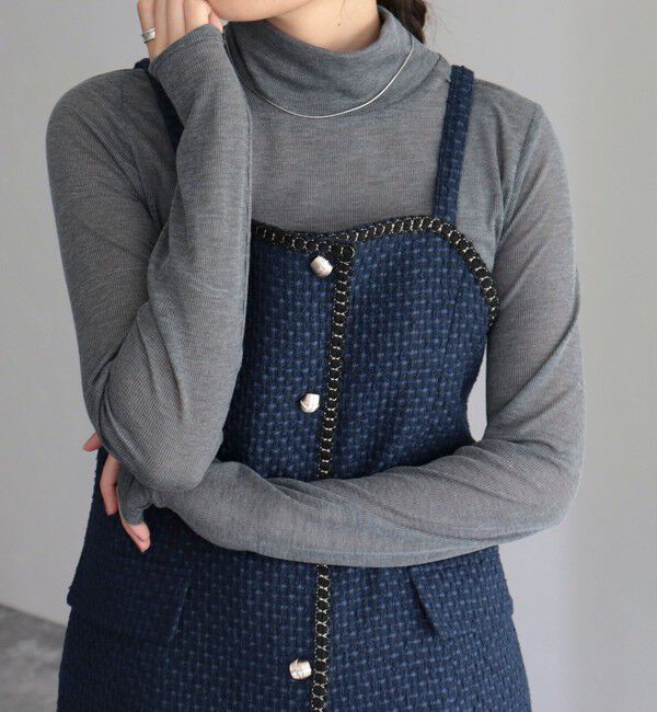 fredy emue「【入卒/セレモニー】ファンシーツィードビスチェ」|シャツ・ブラウス|