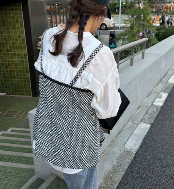 fredy emue「【入卒/セレモニー】ファンシーツィードビスチェ」|シャツ・ブラウス|