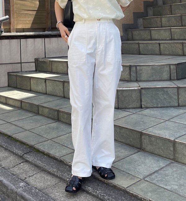 fredy emue「コットンラチネペインターパンツ」|チノ|