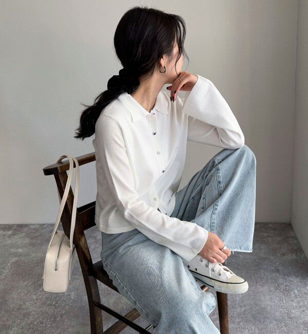 fredy emue「【haru企画】フレアスリーブシャツカーディガン」|カーディガン|