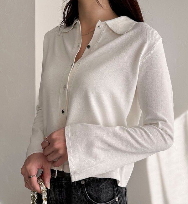 fredy emue「【haru企画】フレアスリーブシャツカーディガン」|カーディガン|