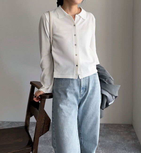 fredy emue「【haru企画】フレアスリーブシャツカーディガン」|カーディガン|