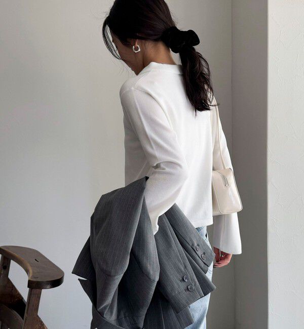 fredy emue「【haru企画】フレアスリーブシャツカーディガン」|カーディガン|