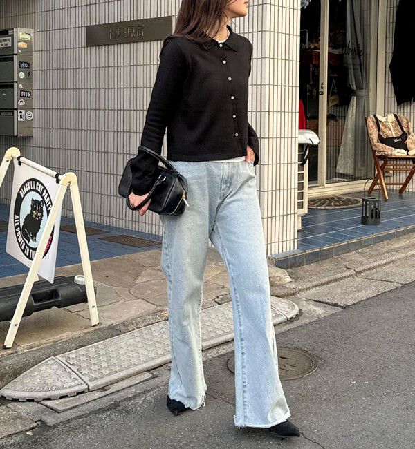 fredy emue「【haru企画】フレアスリーブシャツカーディガン」|カーディガン|