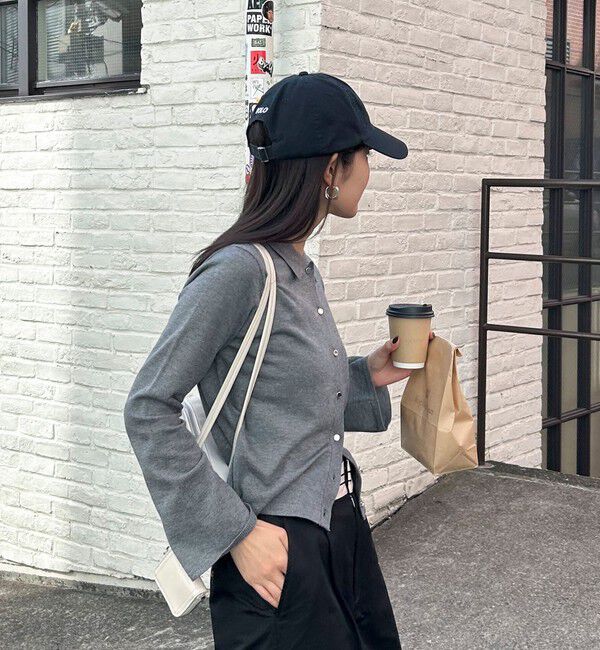 fredy emue「【haru企画】フレアスリーブシャツカーディガン」|カーディガン|