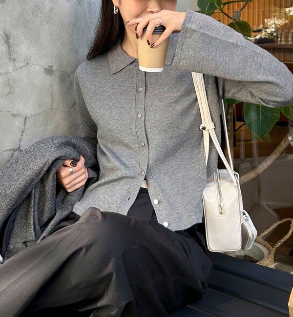 fredy emue「【haru企画】フレアスリーブシャツカーディガン」|カーディガン|