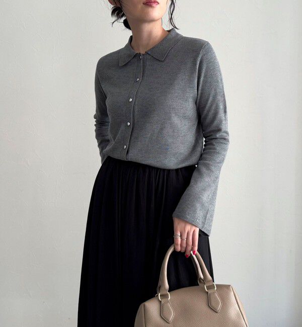 fredy emue「【haru企画】フレアスリーブシャツカーディガン」|カーディガン|