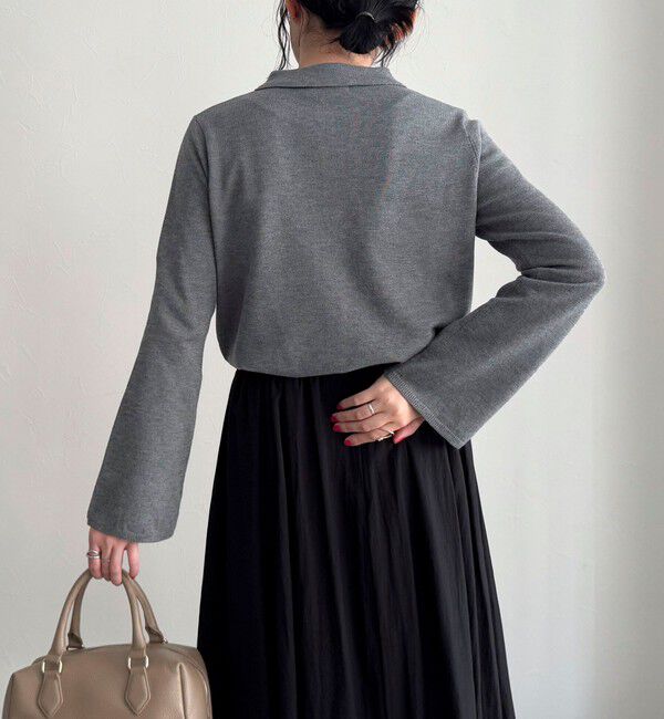 fredy emue「【haru企画】フレアスリーブシャツカーディガン」|カーディガン|