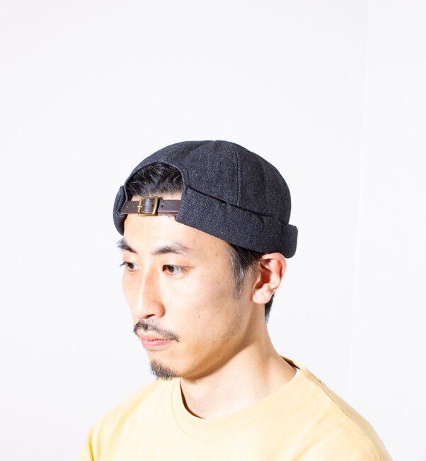 GLOSTER「【GLOSTER/グロスター】DENIM ROLL CAP フィッシャーマンキャップ」|キャップ・キャスケット|ブラック