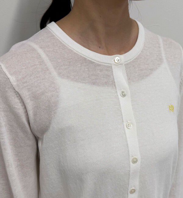fredy emue「FR刺繍ベーシックサマーカーディガン」|カーディガン|