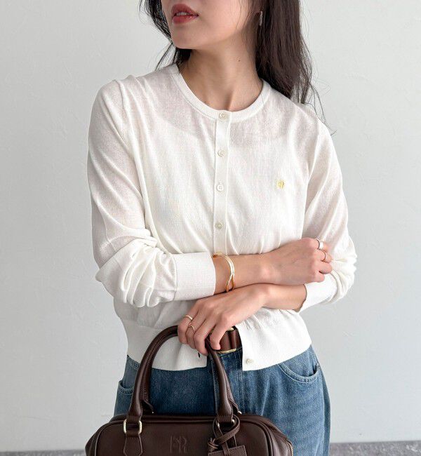 fredy emue「FR刺繍ベーシックサマーカーディガン」|カーディガン|