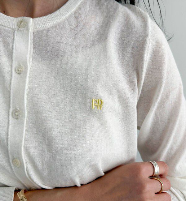 fredy emue「FR刺繍ベーシックサマーカーディガン」|カーディガン|