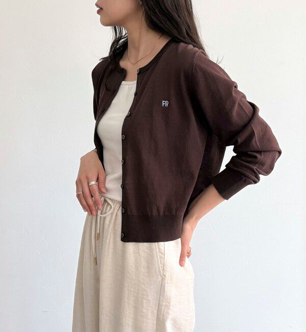 fredy emue「FR刺繍ベーシックサマーカーディガン」|カーディガン|