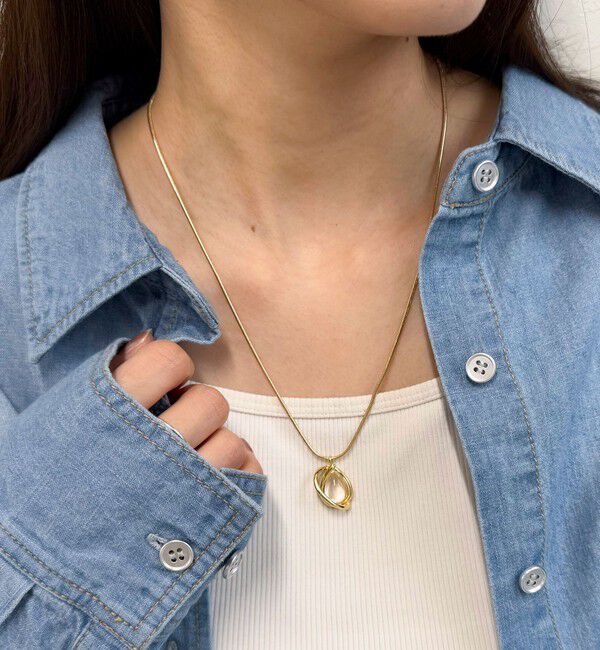 fredy emue「クリアドロップトップアジャストネックレス」|ネックレス|