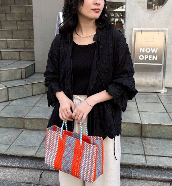 fredy emue「3D刺繍スカラップ前開きブラウス」|シャツ・ブラウス|