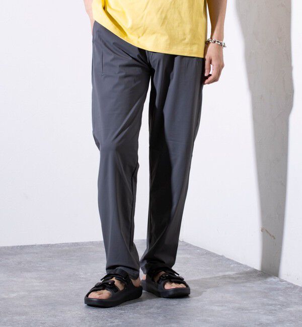 GLOSTER「【GLOSTER/グロスター】N/PU 接触冷感 フレッシュイージーパンツ」|チノ|