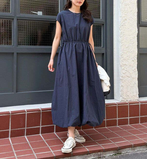 fredy emue「バルーンフレンチワンピース」|ワンピース|ネイビー