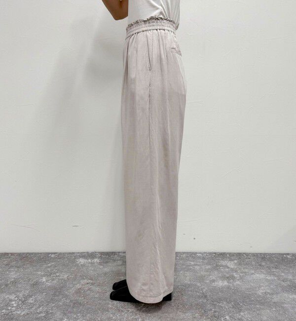 fredy emue「《セットアップ対応》レーヨン麻セミワイドイージーパンツ」|チノ|