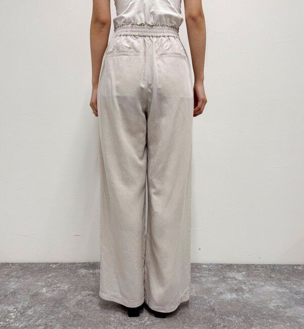 fredy emue「《セットアップ対応》レーヨン麻セミワイドイージーパンツ」|チノ|