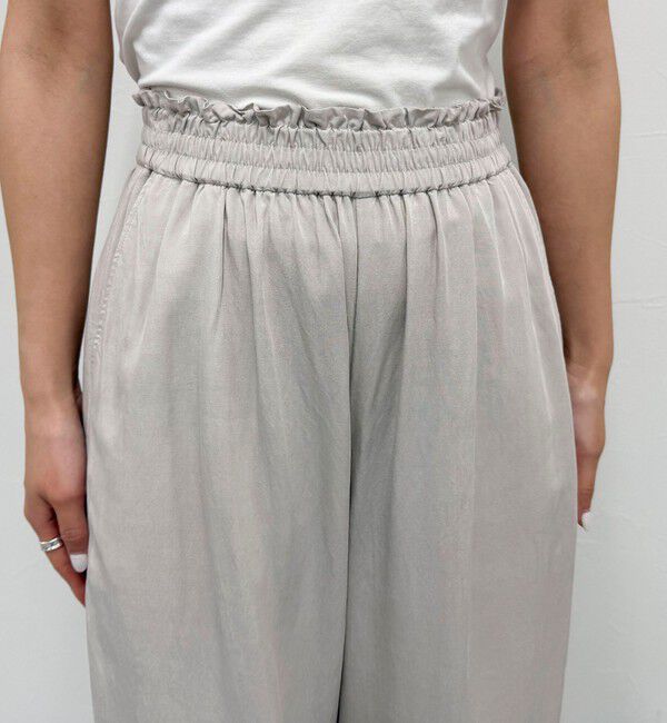 fredy emue「《セットアップ対応》レーヨン麻セミワイドイージーパンツ」|チノ|