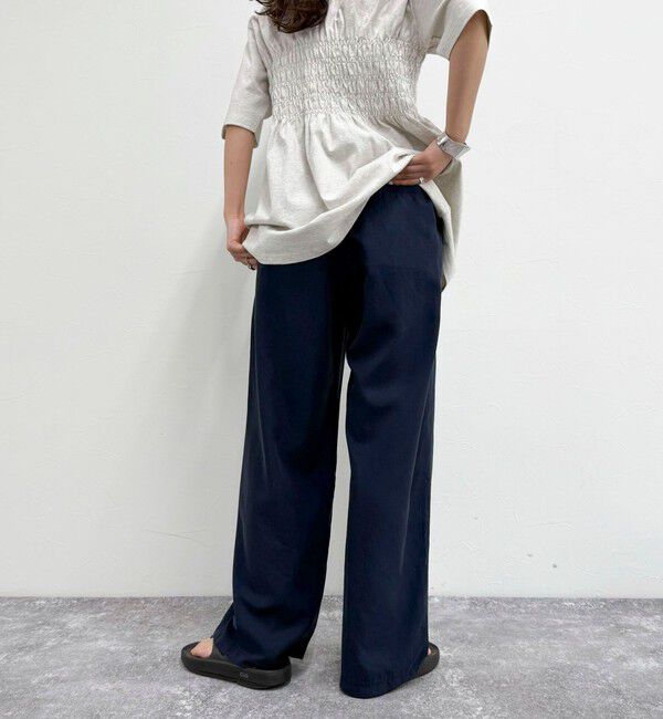 fredy emue「シルキーリネンイージーパンツ」|チノ|