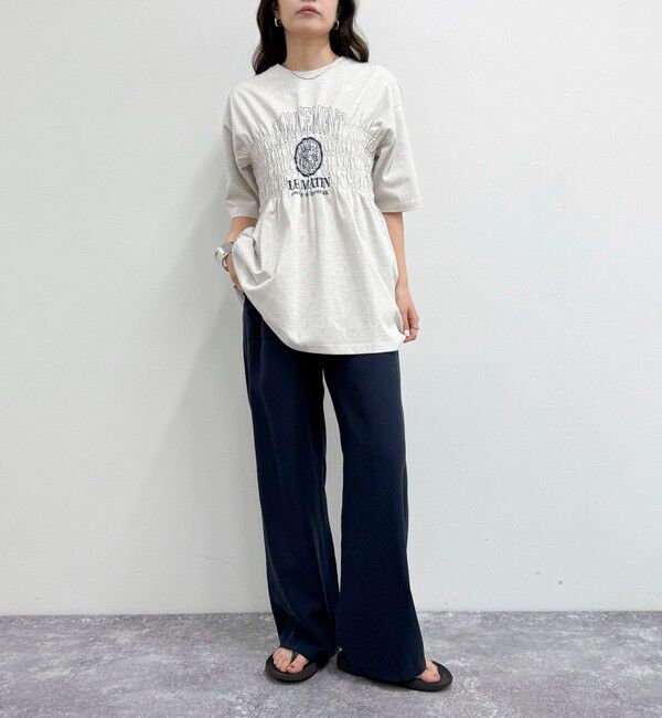 fredy emue「シルキーリネンイージーパンツ」|チノ|